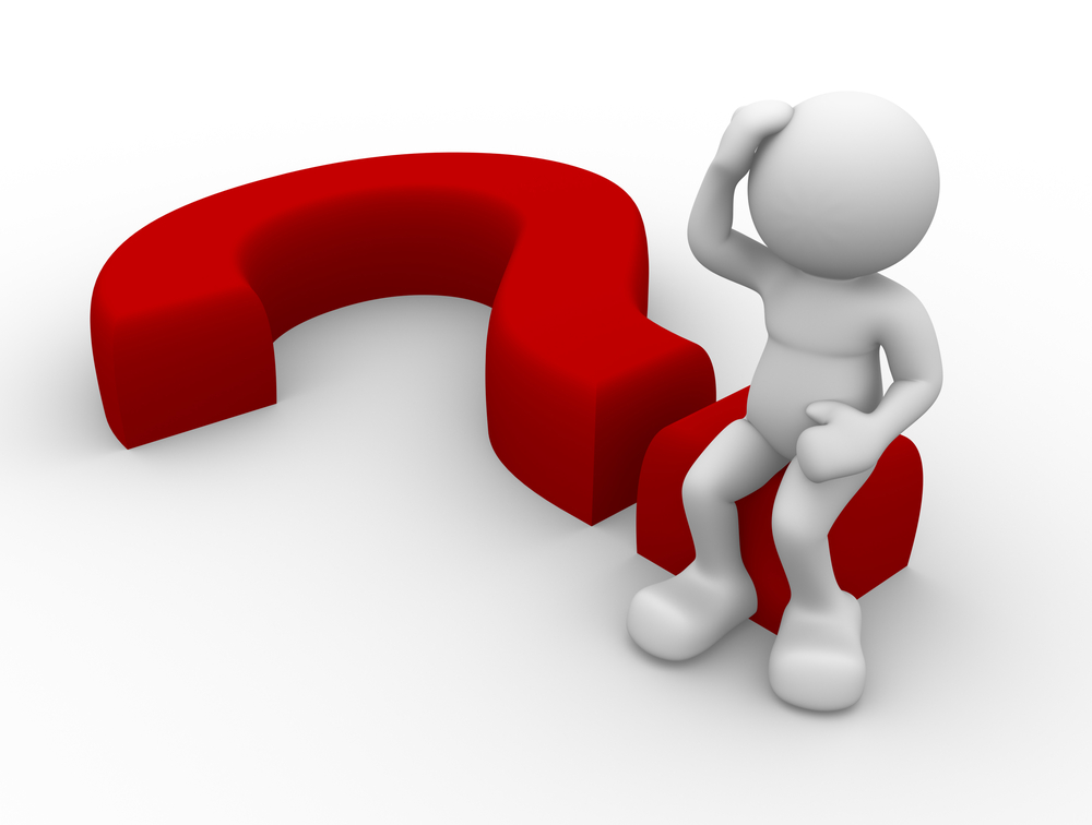 A question mark