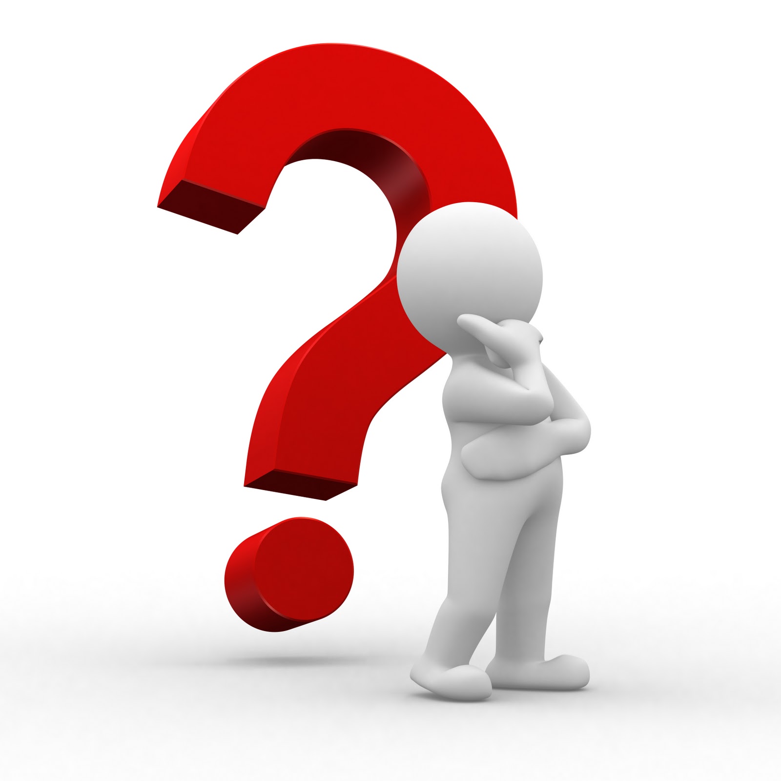 A question mark